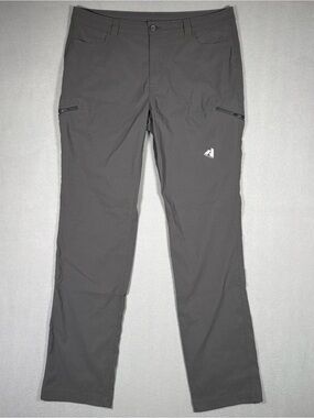 Eddie Bauer First Ascent Pants Womens T14 Tall Gray Hiking Outdoor Nylon